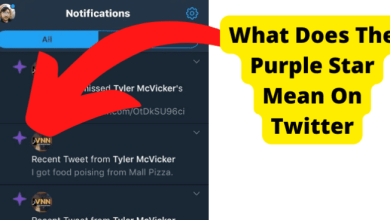 what does the purple star mean on twitter