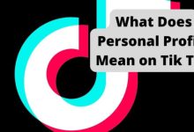 what does tiktok personal profile mean