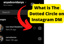 what is the dotted circle on instagram