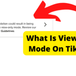 what is view only mode on tiktok
