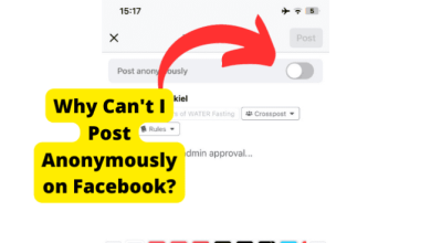 why cant i post anonymously on facebook group