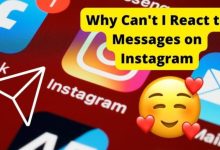 why cant i react to messages on instagram