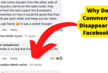 why do facebook comments disappear