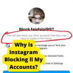 why is instagram blocking all my accounts