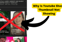 Why is youtube shorts thumbnail not showing