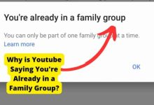youre already in a family group fix