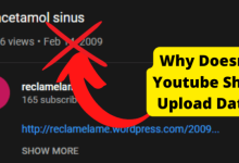 youtube doesnt show upload date