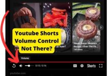 youtube shorts volume control not there